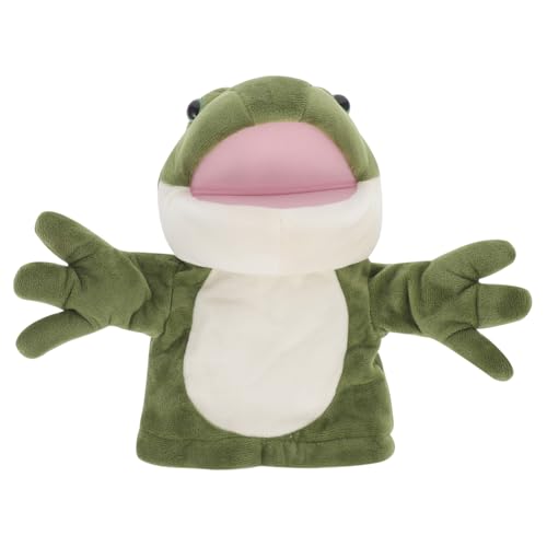 Beaupretty Kuscheliger Frosch Handpuppe Plüschspielzeug für Weiche Tier Handpuppen für Geschichten Erzählen Interaktives Eltern Junge Mädchen Spiel Niedliche Cartoon Figur für Jungen und von Beaupretty