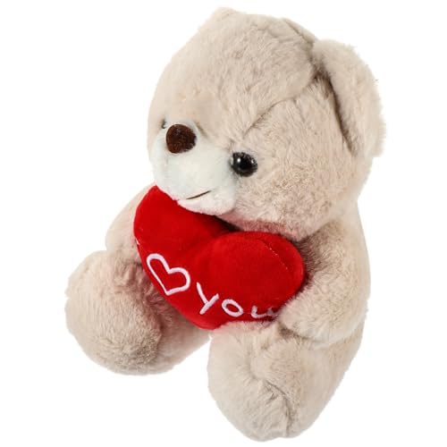 Beaupretty Kuscheliger Valentins Bär mit Herz Plüsch für Geburtstags und Hochzeitsfeiern als für Freunde Hautfreundlichem Material von Beaupretty