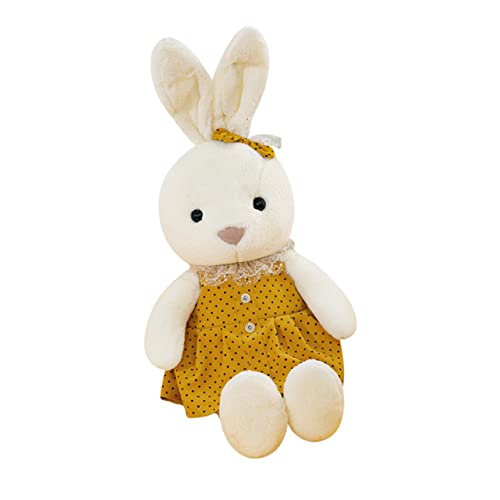 Beaupretty Kuscheliges Plüsch Kaninchen Weiches Stofftier mit Komfortabler Füllung Niedliche Geschenkidee für Erwachsene Dekoratives Bunny und Kissen für Zuhause und Büro von Beaupretty