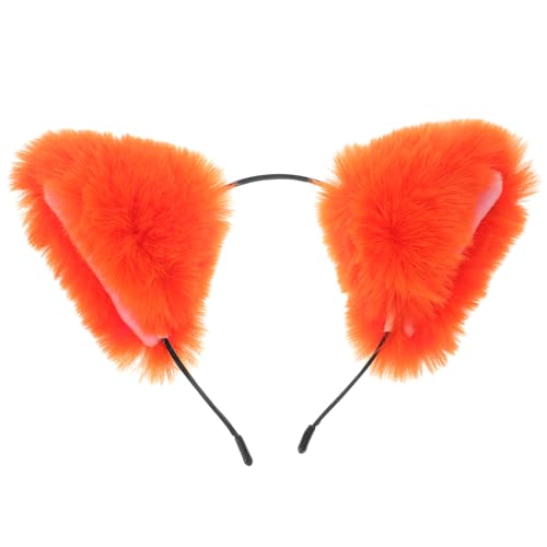 Beaupretty Kuscheltier Fuchs-Katzenohren-Stirnband Fuchsohren-Haarband Wolfsohren-Stirnbänder Plüschtier-Ohren-Stirnband Für Halloween Weihnachten Geburtstag Kostüm Katze Ohr Haar Band von Beaupretty