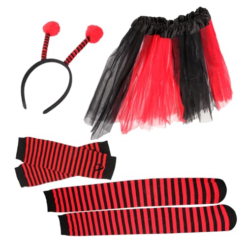 Beaupretty Ladybug Kostüm Damen mit Flügeln Armstulpen Tutu Rock und Stirnband Bequemes Party Zubehör für Cosplay Halloween und Mottopartys Atmungsaktiv und Langlebig Lange Socken Rock Beaupretty Ladybug Kostüm Damen mit Flügeln Armstulpen Tutu Rock und Stirnband Bequemes Party Zubehör für Cosplay Halloween und Mottopartys Atmungsaktiv und Langlebig Lange Socken Rock von Beaupretty
