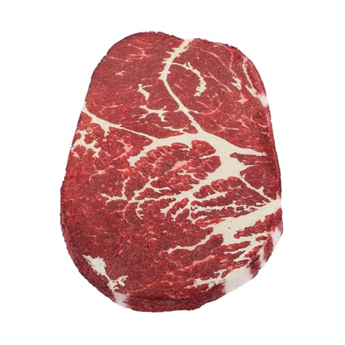 Beaupretty Lebensechtes Fake Steak Modell aus Robustem Polymerharz für Küche und Fotografie Künstliches Rindfleisch für Ausstellungen Lehrzwecke und Dekoration von Beaupretty