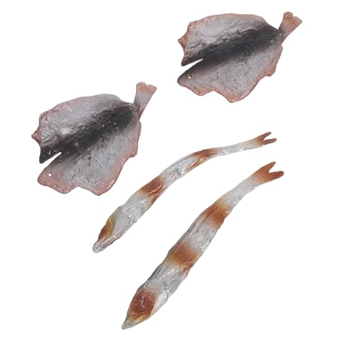 Beaupretty Lebensnahe Fischfillets und Fischstücke für Küchen Dekoration Fotografie Props und Party Teiliges Fischstücke Fischfillets von Beaupretty