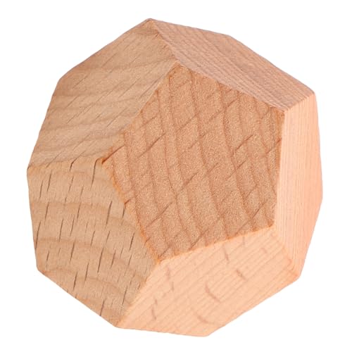 Beaupretty Leerer Holzwürfel für DIY Bastelprojekte Stabiles Holzspielzeug für Erwachsene Vielseitig Einsetzbar für Lernspiele Matheübungen und Kreative Brettspiele Leichter Würfel für von Beaupretty