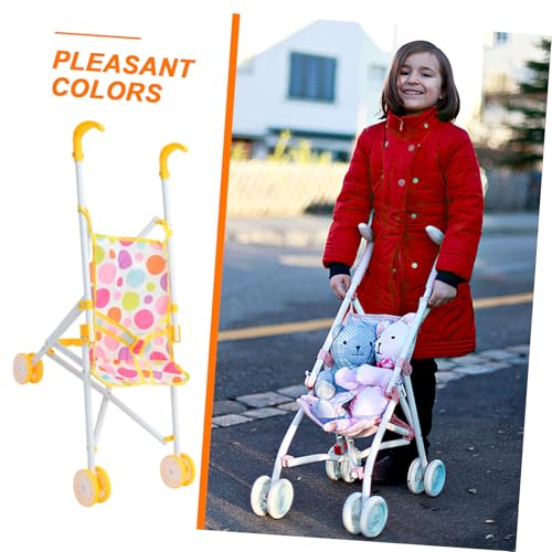 Beaupretty Leichter Puppenwagen Kinderwagen für Mädchen zum Rollenspiel Sicher und Tragbar Fördert Hand Auge Koordination für Reisen und Fantasievolles von Beaupretty