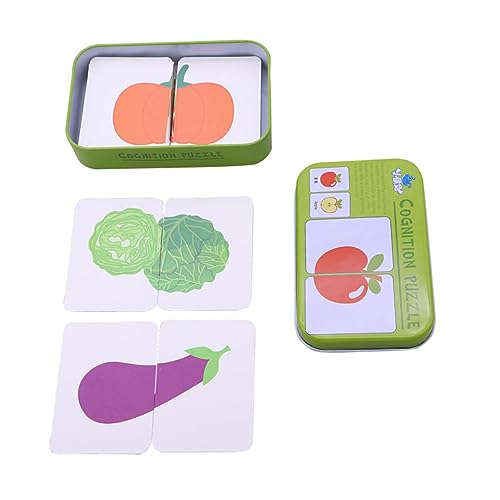 Beaupretty Lernspielzeug für Kleinkinder mit Früchten und Alltagsgegenständen Pädagogisches Puzzle für Frühes Lernen und Eltern Junge Mädchen Interaktion von Beaupretty