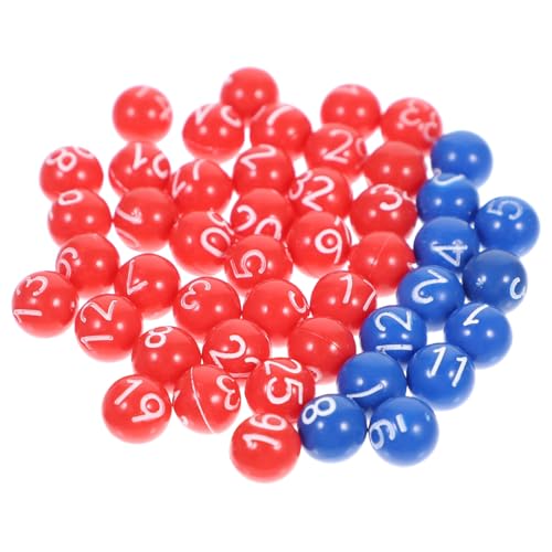 Beaupretty Lotto Kugeln Leichte Kunststoffbälle für Party Spiele Bingo Verlosung Kinderpädagogik und Spielzubehör von Beaupretty