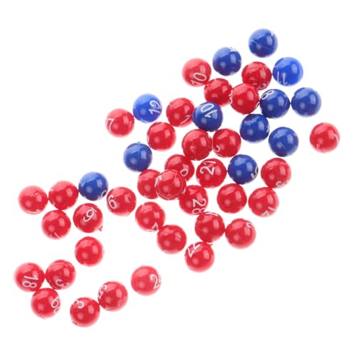 Beaupretty Lottokugeln Kunststoff Nummerierte Spielbälle Leicht Tragbar Langlebig für Heimparty Freizeit Unterhaltung von Beaupretty