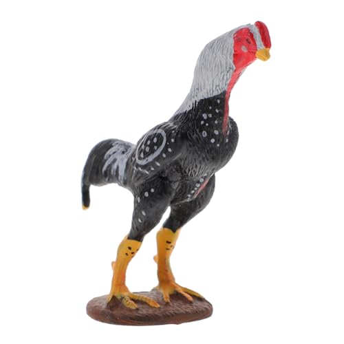 Beaupretty Lustiges Langlebiges Haushalts Kinderspielzeug Realistische Gamecock Modellfigur Pädagogisches Lernspielzeug für Kindergeburtstag Party und Dekorationsspielzeug von Beaupretty