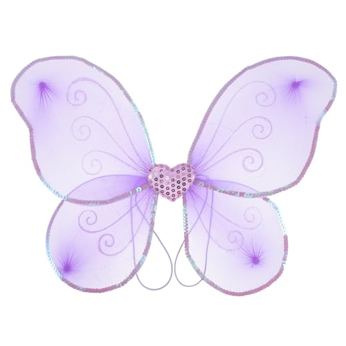 Beaupretty Mädchen Schmetterlingsflügel Kostüm Bunte für Karneval Halloween und Partys Zufälliger Stil von Beaupretty
