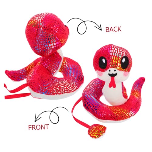 Beaupretty Magnetisches Schulter Schlangenspielzeug Weiches Plüsch Kostümzubehör Verstellbare Position Vielseitig für Halloween Cosplay Partys Dekoratives Maskottchen für Auto und Büro Rotes Beaupretty Magnetisches Schulter Schlangenspielzeug Weiches Plüsch Kostümzubehör Verstellbare Position Vielseitig für Halloween Cosplay Partys Dekoratives Maskottchen für Auto und Büro Rotes von Beaupretty