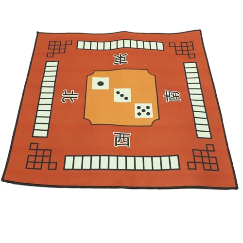 Beaupretty Mahjong Tischdecke aus Polyester rutschfeste Geräuschdämpfende Spielmatte für Domino Poker und Brettspiele Quadratisch Schützend Vielseitig Einsetzbar Kaffeebraun von Beaupretty