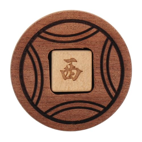 Beaupretty Mahjong Windrichtungswürfel aus Holz Hochwertige Requisite für Mahjong Spiele und Partys Leicht und Tragbar für Familie Bars und Zusammenkünfte von Beaupretty