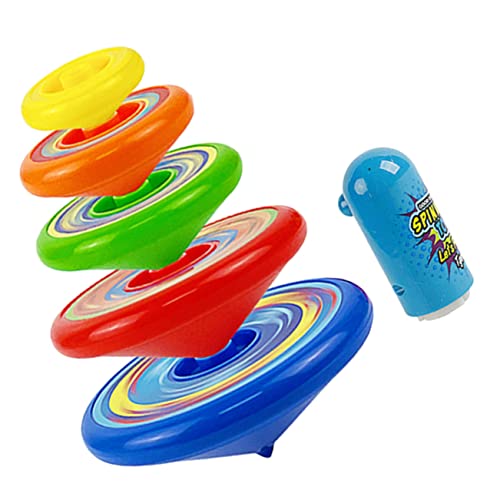 Beaupretty Manuelles Gyro für Bunte Drehbare Handkreisel mit Starter Spannendes Stapelspielzeug für Jungen und Mädchen zum Kindergeburtstag und Einschulung Zufällige Farbe von Beaupretty