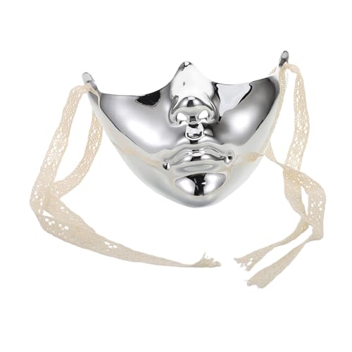 Beaupretty Maskerademaske Für Männer Und Frauen Mechanische Kostümmaske Tanzparty Performance Eye Maske Cosplay-gesichtsmaske Punk-maske Halloween-halbmaske Silver Plastik von Beaupretty