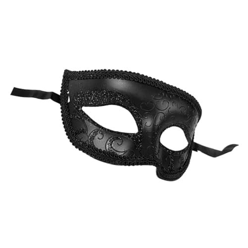 Beaupretty Masquerade Ball Maske für Erwachsene Stilvolle Halloween Party Halbgesichtsmaske aus Schwarzer Spitze für Karneval Cosplay und Besondere Anlässe Geeignet für Viele Events und von Beaupretty