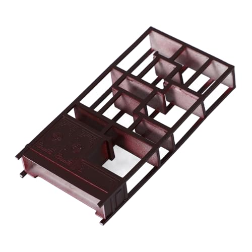 Beaupretty Maßstab Abs Miniatur Display Regal für Puppenhaus Dekoration Vintage Stil Zubehör für Miniaturmöbel und Sandtisch Modelle von Beaupretty