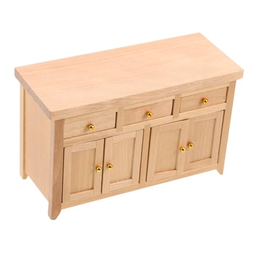 Beaupretty Maßstab Holz Kabinett mit Funktionalen Detaillierte Handarbeit Platzsparend für Wohnzimmer und Miniaturdekoration Teilig Beaupretty Maßstab Holz Kabinett mit Funktionalen Detaillierte Handarbeit Platzsparend für Wohnzimmer und Miniaturdekoration Teilig von Beaupretty