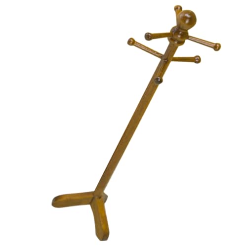 Beaupretty Maßstab Stabiler Bodenstehender Kleiderbügel für Kleine Puppenkleidung Verarbeitung Praktisch für Ordentliches Puppenzimmerspielzeug von Beaupretty