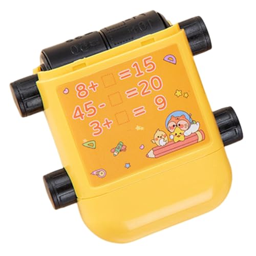 Beaupretty Mathematik Roller Stempel Selbstfärbender Zahlenstempel für Addition und Subtraktion Automatische Tintenzufuhr Tintenflasche Spielerisch Mathe Lernen von Beaupretty