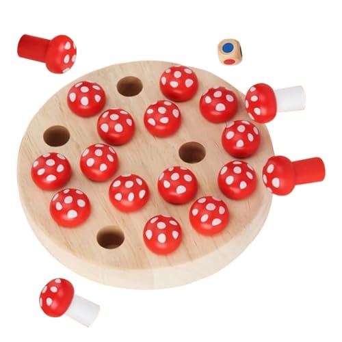 Beaupretty Memory Spiel Holz Schachspiel Kreatives Farben Gedächtnis Brettspiel Fördert Feinmotorik und Hand Auge Koordination Interaktives Lernspiel für Kleinkinder und Familien von Beaupretty