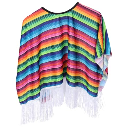 Beaupretty Mexikanischer Schal für Kinderkostüme Cape Schal -Kurzumhangkape Halloween verkleiden Umhänge für Prinzessinnen Kleinkind-Umhang Polyester von Beaupretty