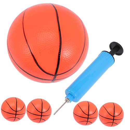 Beaupretty Mini Aufblasbare Basketballspielzeuge für Teiliges Set Kleine Bälle Á Pumpe für Drinnen und Draußen Bewegung und Spaß von Beaupretty