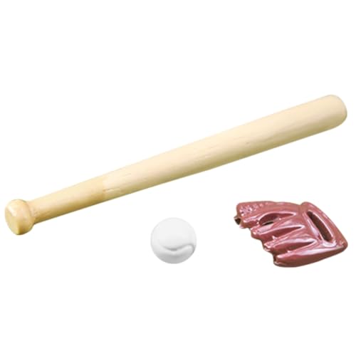 Beaupretty Mini Baseball Set Teilig Miniatur Sport Zubehör für Puppenhaus Deko Realistische Mini Baseballhandschuh und Schläger für DIY Miniatur Haus Fans Beaupretty Mini Baseball Set Teilig Miniatur Sport Zubehör für Puppenhaus Deko Realistische Mini Baseballhandschuh und Schläger für DIY Miniatur Haus Fans von Beaupretty