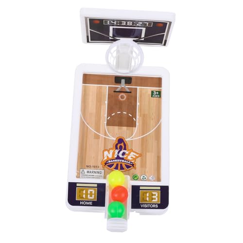 Beaupretty Mini Basketballspielzeug Tragbarer Tisch Basketballkorb aus Langlebigem Kunststoff Interaktives Wurfspiel für Konzentration und Hand Auge koordination Geeignet für Zufällige Farbe von Beaupretty