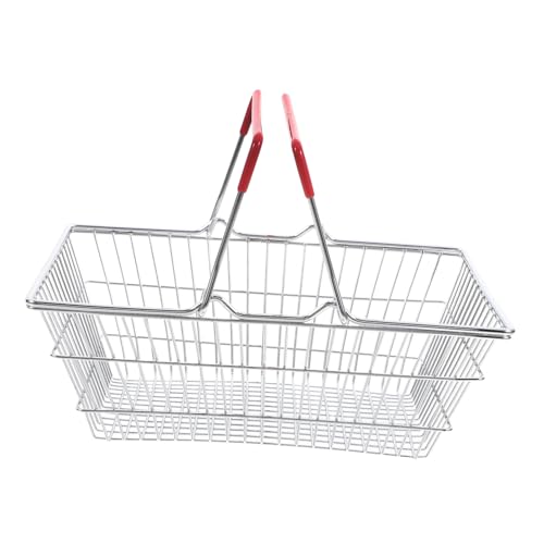 Beaupretty Mini Einkaufsbasket aus Robustem Tragbarer Aufbewahrungskorb für Vielseitig für Kaufladen und Realistisches Rollenspiel Zubehör für Kleine Mädchen und Jungen von Beaupretty