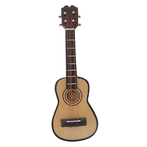Beaupretty Mini Gitarren Modell aus DIY Landschaftsdeko für Puppenhäuser Romantische Wohnkultur Langlebige Miniatur Gitarrenornamente von Beaupretty