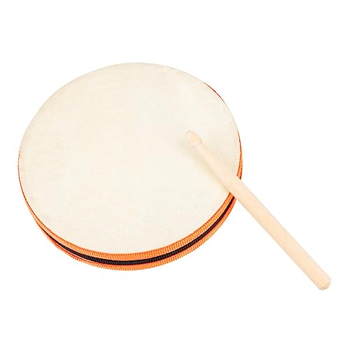 Beaupretty Mini Handtrommel Holz Schlaginstrument Lernspielzeug mit Glattem Griff und Sicherem Seil Frühe Musikalische für Junge Mädchen und Kleinkinder Teiliges von Beaupretty