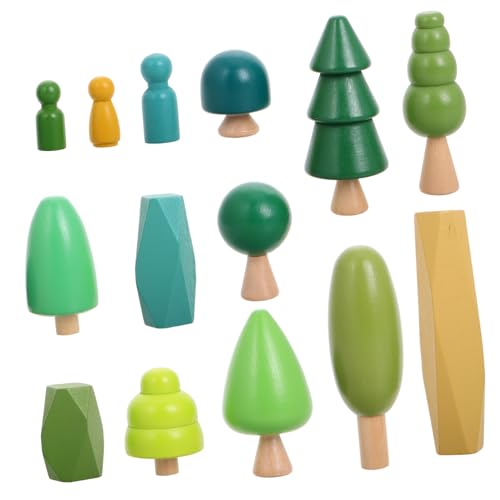 Beaupretty Mini Holz Bäume aus Natürlichem Robustem Holz Kindersicheres Abgerundetes Kleines Baumspielzeug für Kleinkinder Pädagogisches Motorikspielzeug und Kreative Wohnraumdeko von Beaupretty