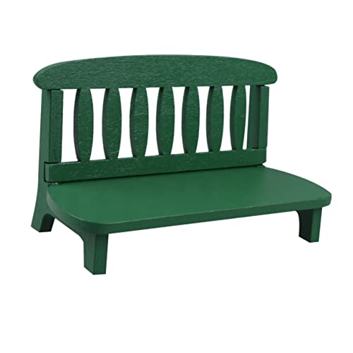 Beaupretty Mini Holz Sofa Modell Vintage Dekoration für Puppenhaus und Fotografie Grünes Verarbeitung für Zuhause Büro und Dekoration von Beaupretty