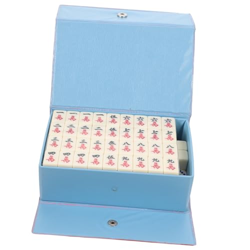 Beaupretty Mini Mahjong Set Klein Tragbares Chinesisches Majongspiel mit Aufbewahrungsbox Familientaugliches Brettspiel für Reisen Freizeit und Gesellige Runden von Beaupretty