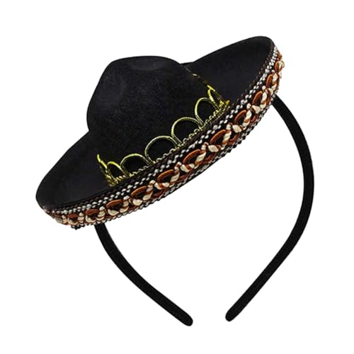 Beaupretty Mini Mexico Sombrero Haarreif Leichtes Party accessoire Faschingszubehör für Erwachsene Karneval Kostüm Feiern Karnevalsdekoration Beaupretty Mini Mexico Sombrero Haarreif Leichtes Party accessoire Faschingszubehör für Erwachsene Karneval Kostüm Feiern Karnevalsdekoration von Beaupretty