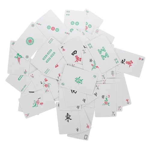 Beaupretty Mini Outdoor Mahjong Spielkarten Wasserdichtes Kunststoff Pokerset Robuste und Flexible Unterhaltungskarten für Zuhause Bar und Büro Reise Majong Kartenspiel Beaupretty Mini Outdoor Mahjong Spielkarten Wasserdichtes Kunststoff Pokerset Robuste und Flexible Unterhaltungskarten für Zuhause Bar und Büro Reise Majong Kartenspiel von Beaupretty