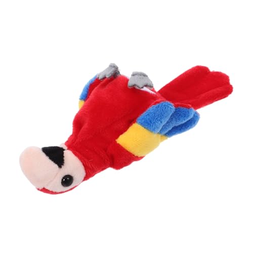 Beaupretty Mini Papageien Handpuppe aus Weichem Plüsch Realistische Finger Marionette zum Geschichtenerzählen Interaktives Tier Handspielzeug Kleines Papageien Handpuppen von Beaupretty