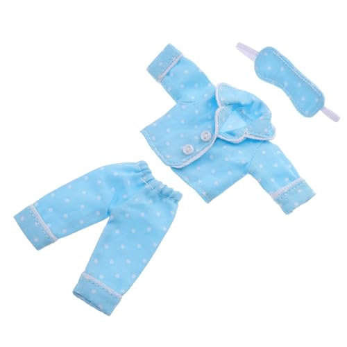 Beaupretty Mini Puppen Schlafanzug aus Baumwolle mit Schlafmaske Weiche Vielseitige Puppenbekleidung für DIY Outfits Geeignet für Bjd und Mini Puppen Einzigartiges Design mit Charmanten von Beaupretty