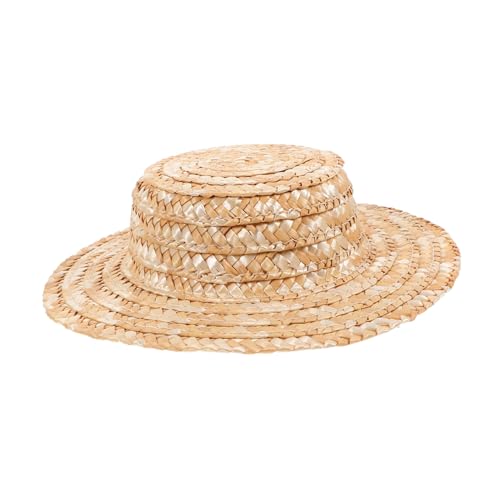Beaupretty Mini Strohhut für Puppen Dekorativer Handgefertigter Hut für DIY Projekte für Mikrolandschaften von Beaupretty
