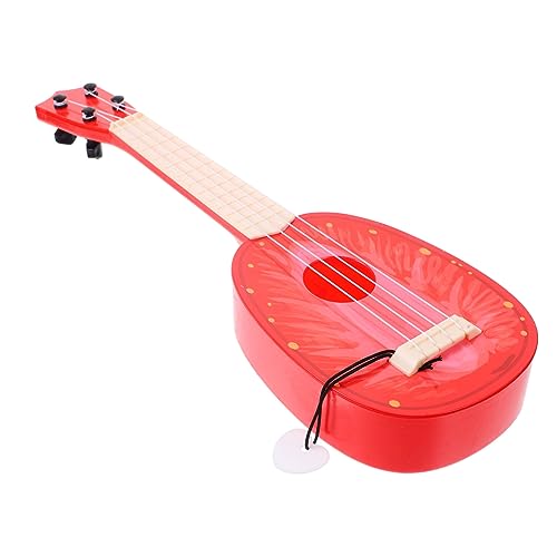 Beaupretty Mini Ukulele Gitarre Kunststoff Modell Lebensecht Frühmusikalisches Lernspielzeug für Anfänger Party Dekoration Strand Grillfest von Beaupretty