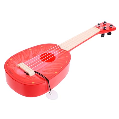 Beaupretty Mini Ukulele aus Kunststoff Realistische Nachbildung Tragbares Lerninstrument für Anfänger Lebensechtes Gitarrenmodell Partydekorationsspielzeug für Altersgruppen von Beaupretty
