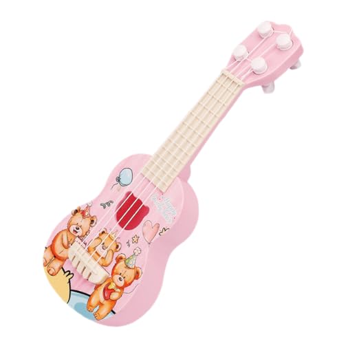 Beaupretty Mini Ukulele für Cartoon Bär Design Musikinstrument Anfänger Lernspielzeug für Kleinkinder und Junge Mädchen von Beaupretty