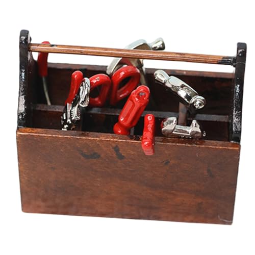 Beaupretty Mini Werkzeugkasten Puppenhaus Miniatur Werkzeuge Ornament Leichtes DIY Zubehör für Miniatur Dollhouse Dekoration Geschenk Beaupretty Mini Werkzeugkasten Puppenhaus Miniatur Werkzeuge Ornament Leichtes DIY Zubehör für Miniatur Dollhouse Dekoration Geschenk von Beaupretty