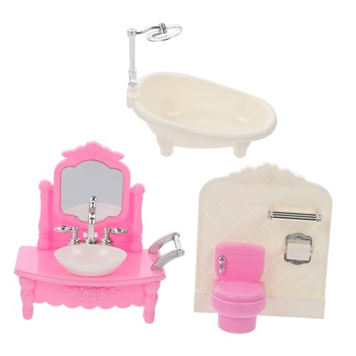 Beaupretty Miniatur Badezimmer Teilig Toilette Waschbecken Badewanne Puppenhaus Zubehör für Puppenhaus Dekoration Beaupretty Miniatur Badezimmer Teilig Toilette Waschbecken Badewanne Puppenhaus Zubehör für Puppenhaus Dekoration von Beaupretty