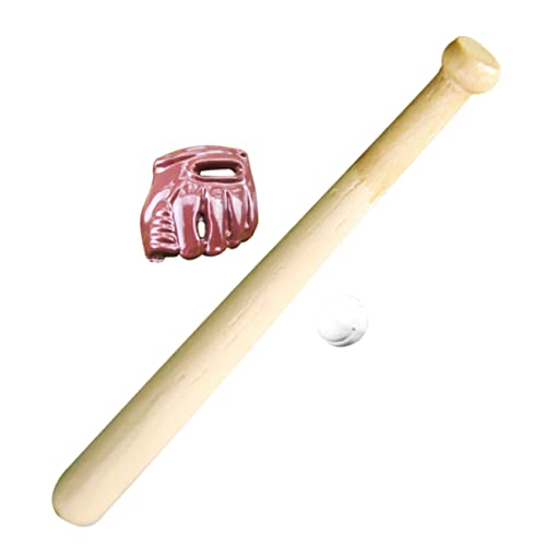 Beaupretty Miniatur Baseballset für Puppenhaus mit Schläger Handschuh und Ball Dekorative Simulation für Zubehör für Rollenspiele und Miniaturlandschaften Beaupretty Miniatur Baseballset für Puppenhaus mit Schläger Handschuh und Ball Dekorative Simulation für Zubehör für Rollenspiele und Miniaturlandschaften von Beaupretty