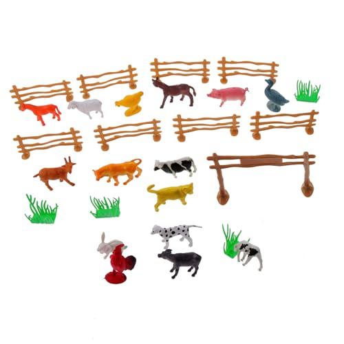 Beaupretty Miniatur Bauernhoftier Figuren Set Teiliges Modell für Kreative Farm Szenen für Lehrreich und Sicher aus Hochwertigem für Geburtstagsgeschenke und Lernspiele von Beaupretty