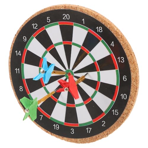 Beaupretty Miniatur Dartboard Set Puppenhaus Zubehör Miniatur Spielset mit Stahlspitzen Darts Kompaktes Mini Wurfspiel für Sammlung und Partyspaß von Beaupretty