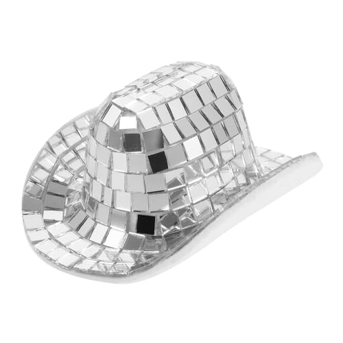 Beaupretty Miniatur Disco Cowboyhut Silber Mini Partydekoration Puppenhut Polyester Glas Material Leichtes Ornament Für Puppen Bühne Festliche Stimmung Beaupretty Miniatur Disco Cowboyhut Silber Mini Partydekoration Puppenhut Polyester Glas Material Leichtes Ornament Für Puppen Bühne Festliche Stimmung von Beaupretty