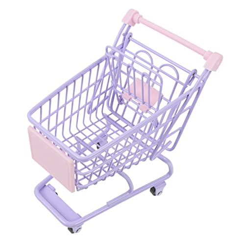 Beaupretty Miniatur Einkaufskorb Dekorativ Kleiner Einkaufswagen Modell Tischdeko für Mädchen Schreibtisch Organizer Geschenkidee für Büro und Kinderzimmer von Beaupretty